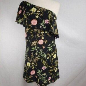 Xhilaration One Shoulder Black Dress